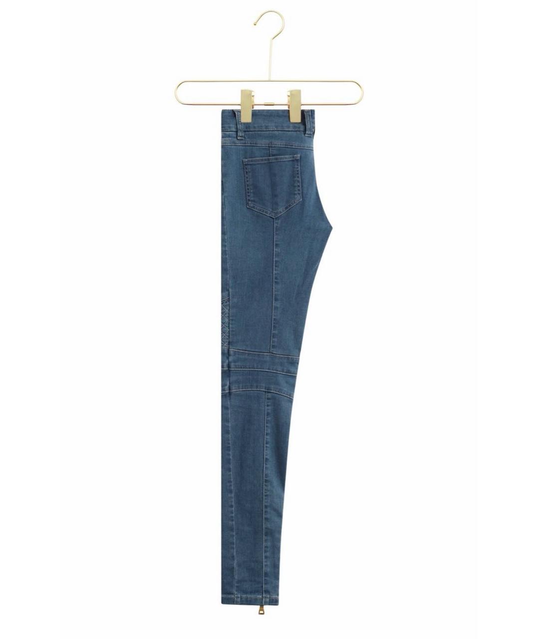 BALMAIN Голубые хлопковые джинсы слим, фото 3