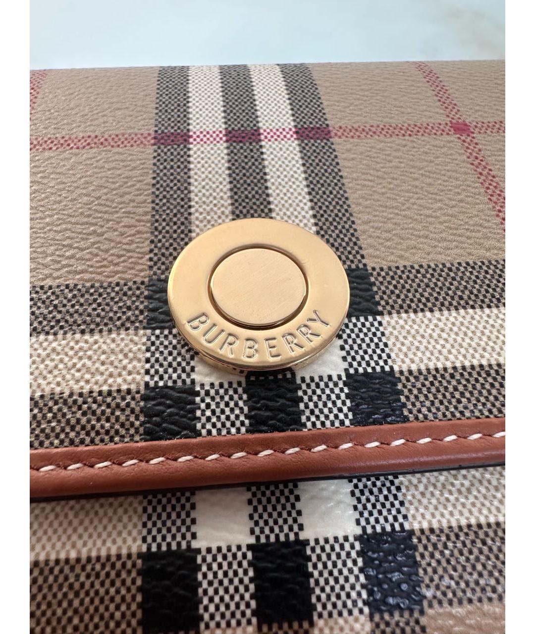 BURBERRY Бежевый кошелек, фото 4