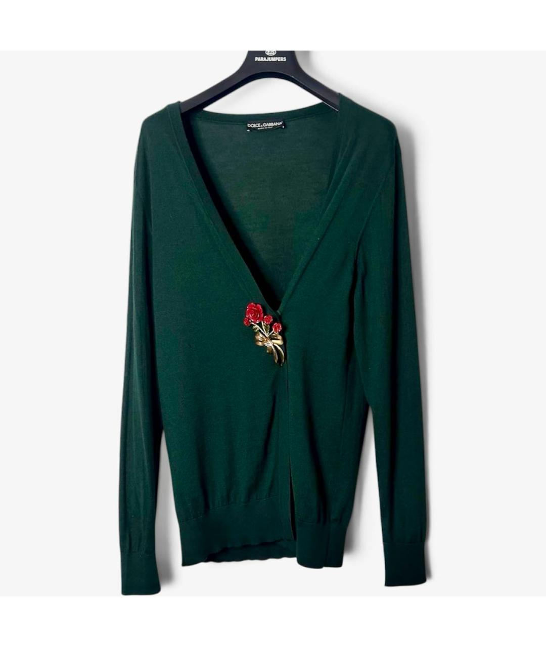 DOLCE&GABBANA Зеленый кашемировый кардиган, фото 9