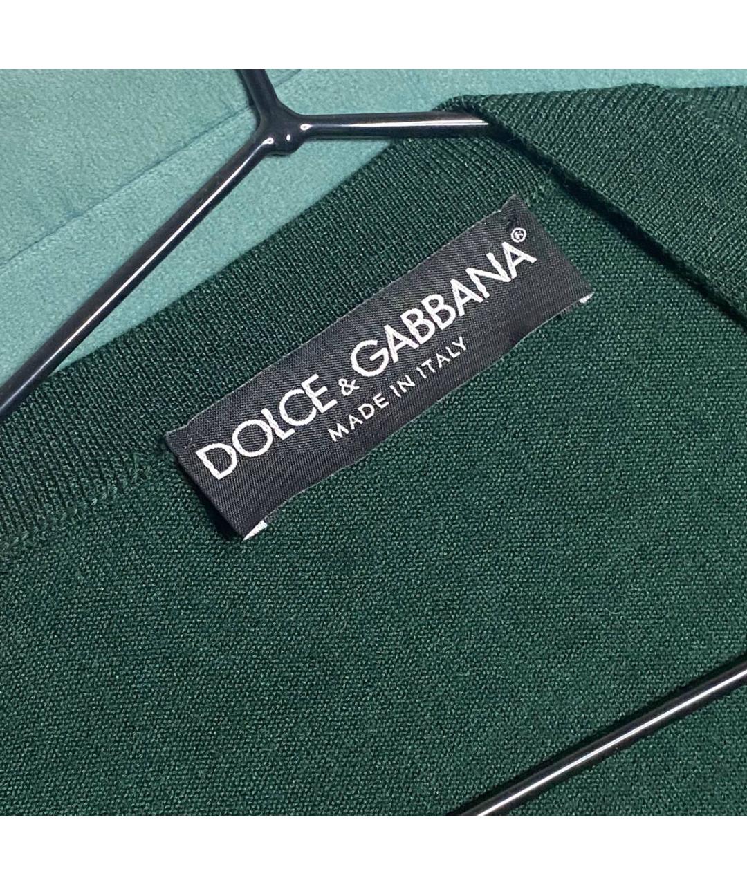 DOLCE&GABBANA Зеленый кашемировый кардиган, фото 3