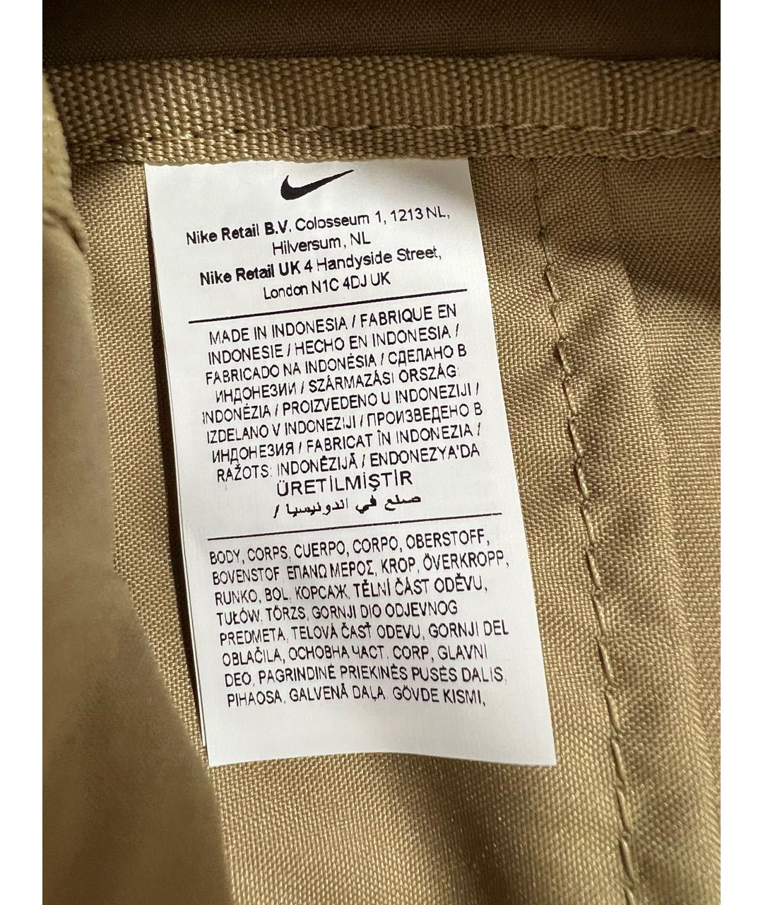 NIKE Горчичный синтетический рюкзак, фото 8