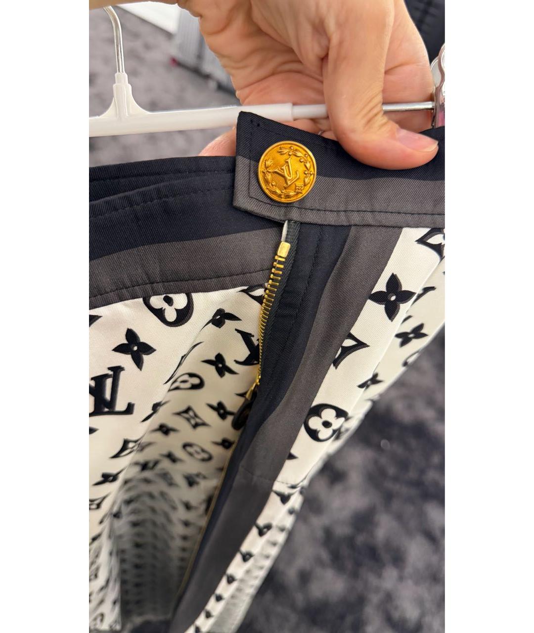 LOUIS VUITTON Белый шелковый костюм с юбками, фото 5