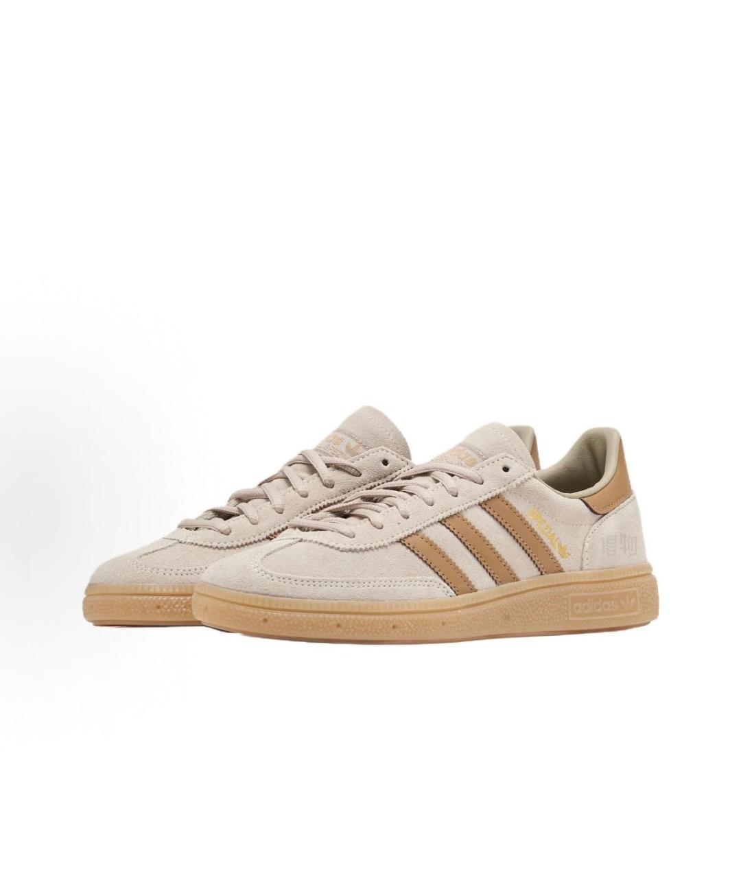 ADIDAS Бежевые замшевые кроссовки, фото 3