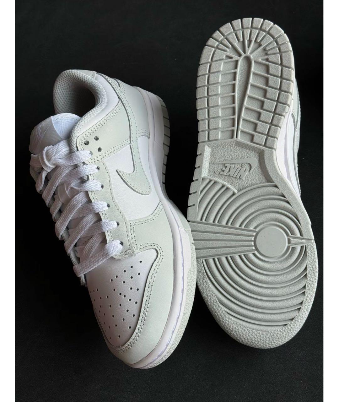 NIKE Серые кожаные кроссовки, фото 3