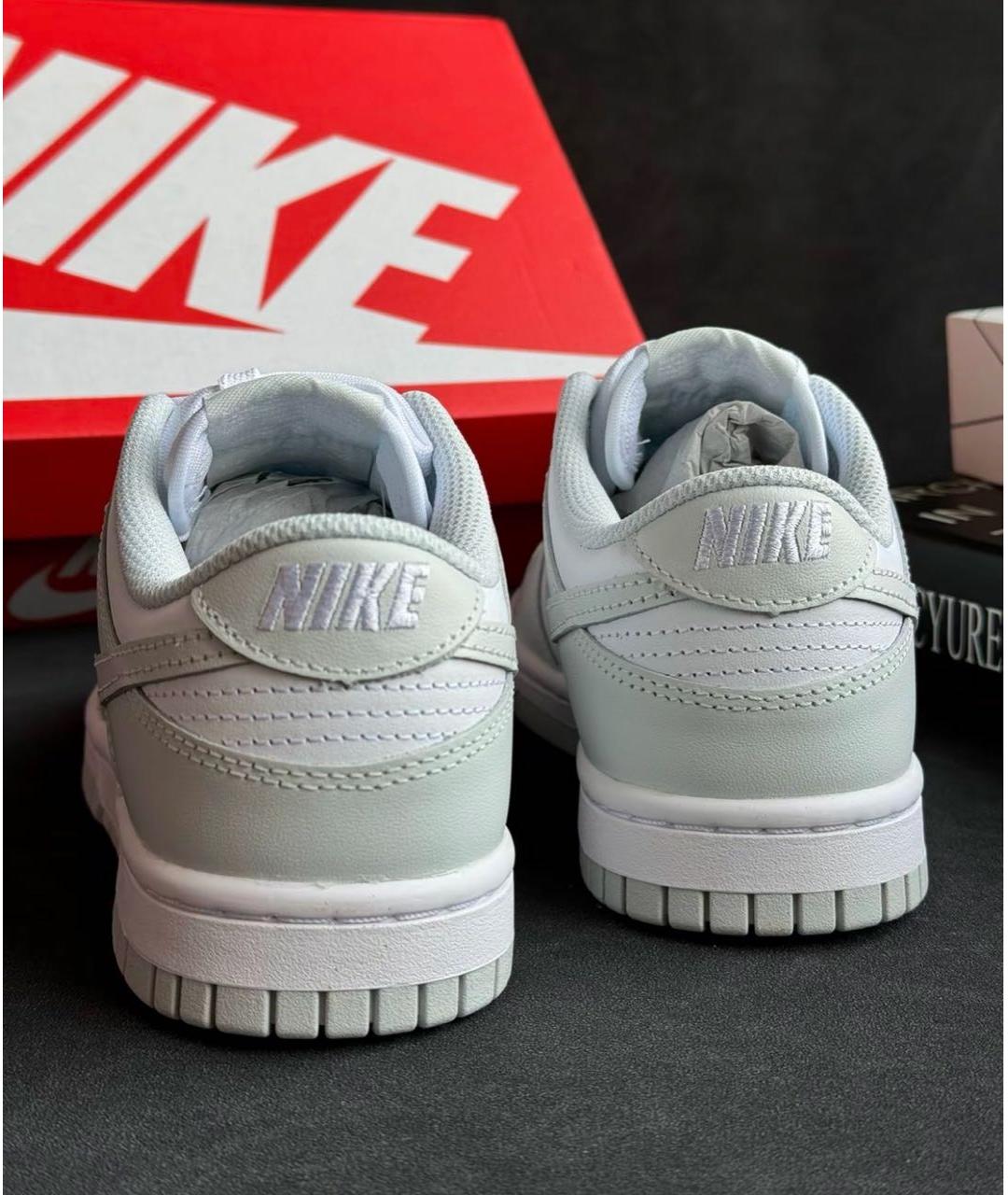 NIKE Серые кожаные кроссовки, фото 4