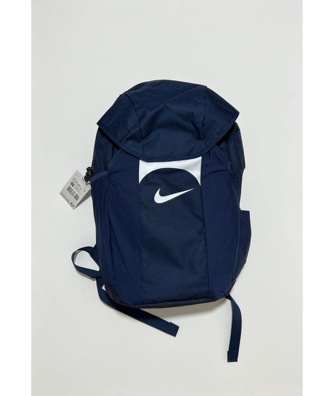 NIKE Темно-синий синтетический рюкзак, фото 9