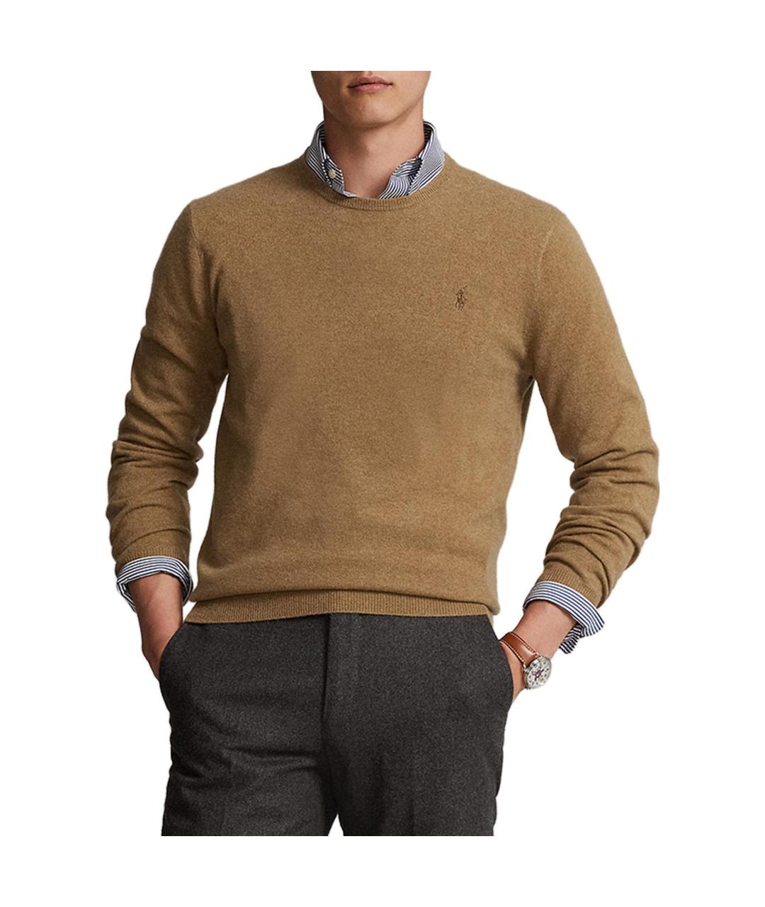 POLO RALPH LAUREN Коричневый джемпер / свитер, фото 3