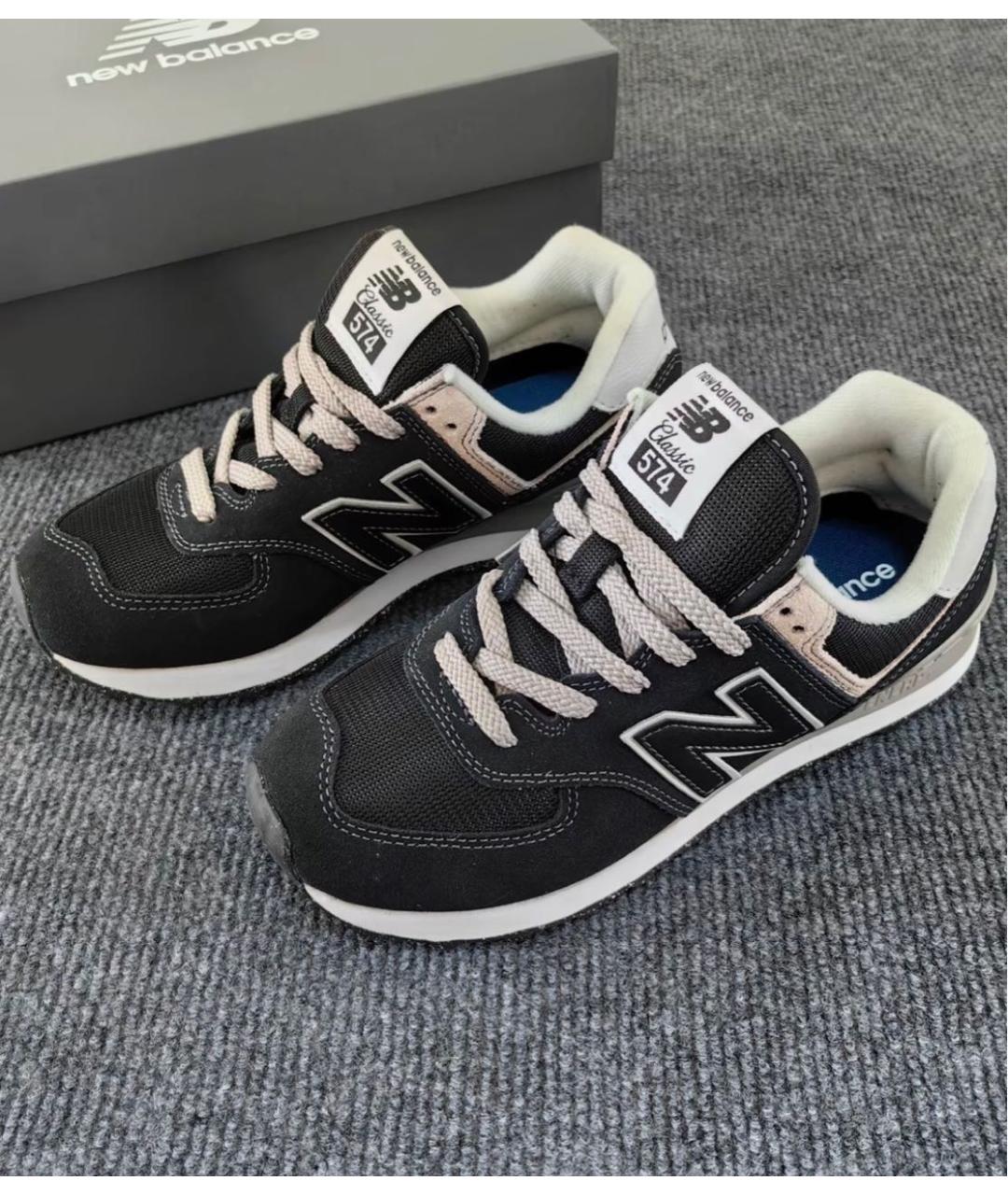 NEW BALANCE Черные замшевые кроссовки, фото 2