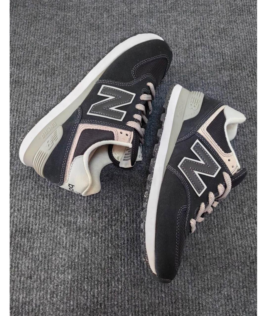 NEW BALANCE Черные замшевые кроссовки, фото 5