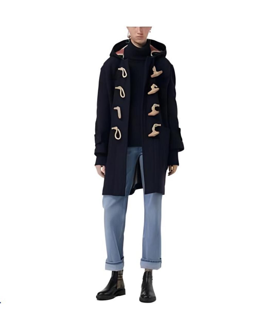 BURBERRY Темно-синее пальто, фото 3