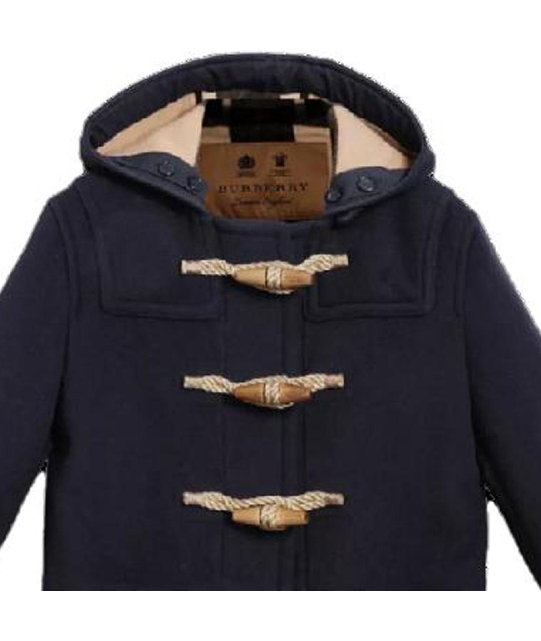 BURBERRY Темно-синее пальто, фото 4