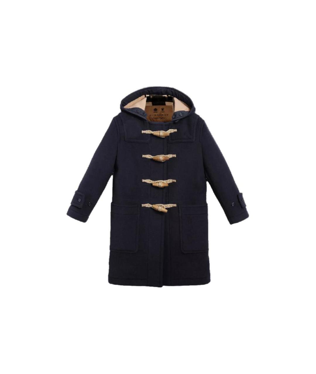 BURBERRY Темно-синее пальто, фото 6