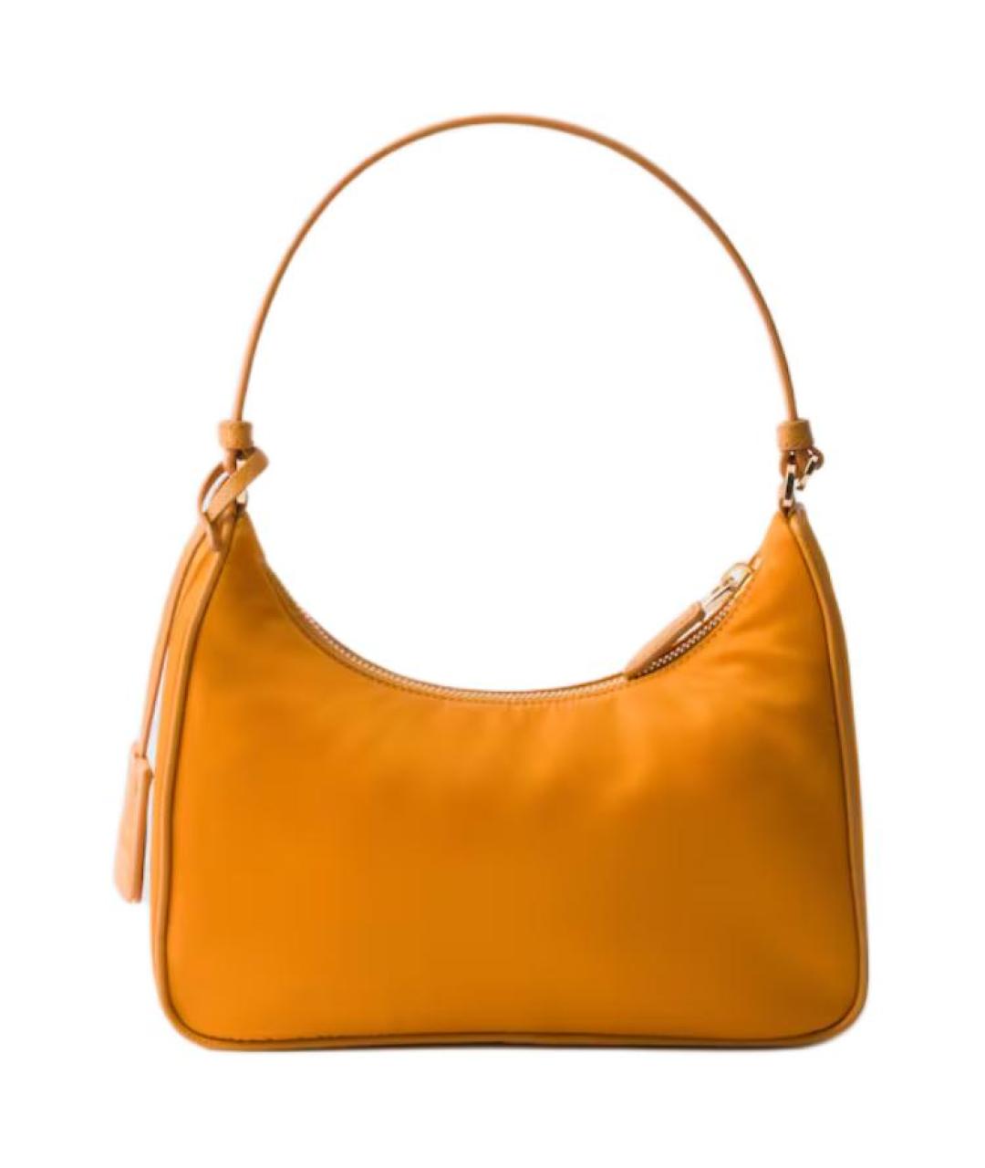 PRADA Оранжевая тканевая сумка через плечо, фото 3