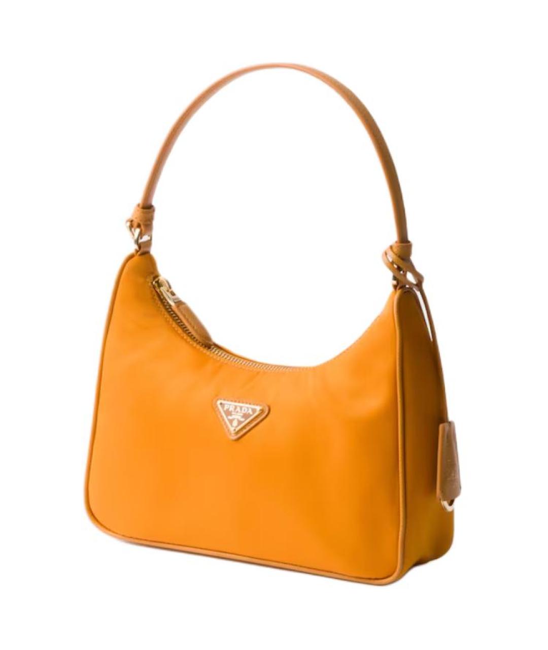 PRADA Оранжевая тканевая сумка через плечо, фото 2