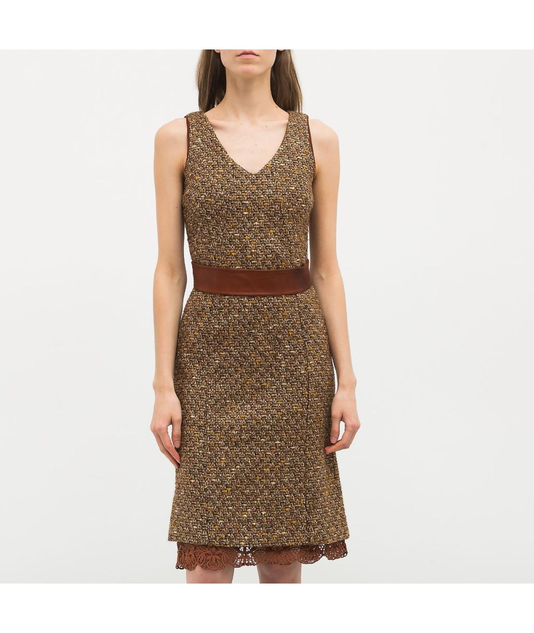 DOLCE&GABBANA Мульти шерстяное вечернее платье, фото 2