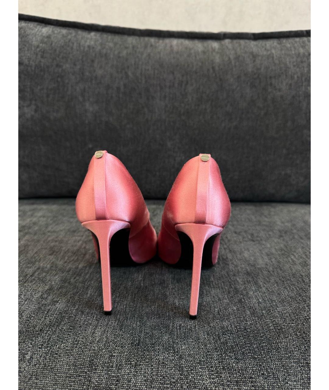 TOM FORD Розовые текстильные туфли, фото 4