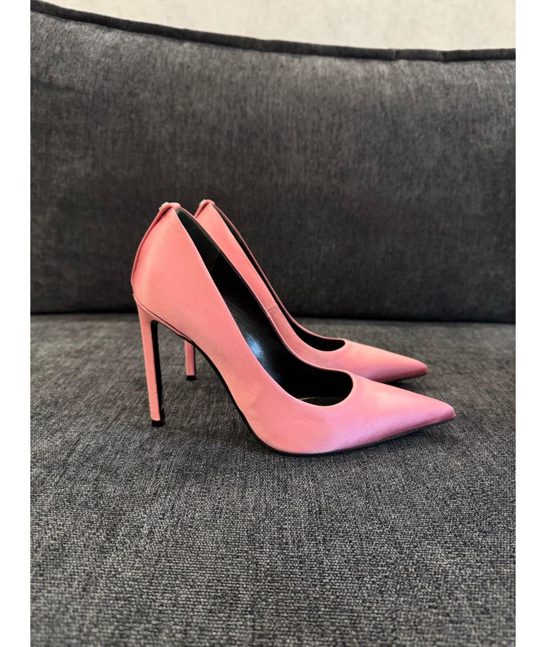 TOM FORD Розовые текстильные туфли, фото 8