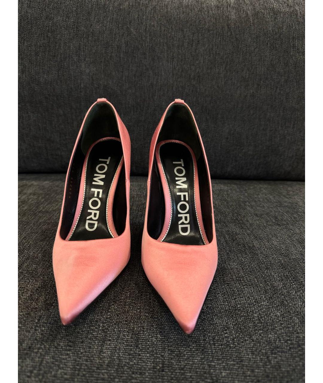 TOM FORD Розовые текстильные туфли, фото 2