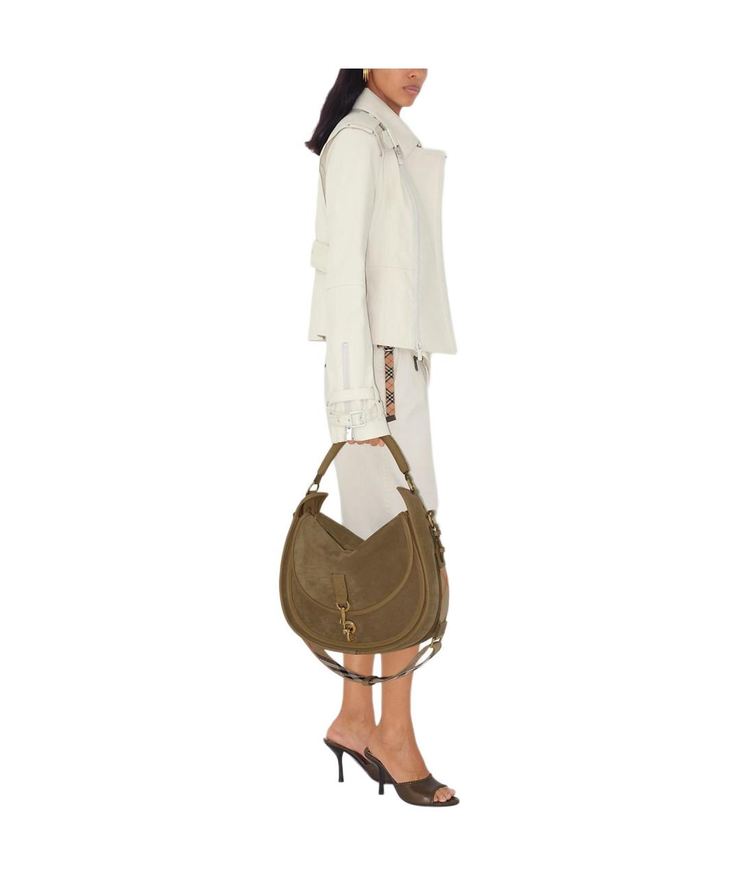 BURBERRY Белая хлопковая куртка, фото 4