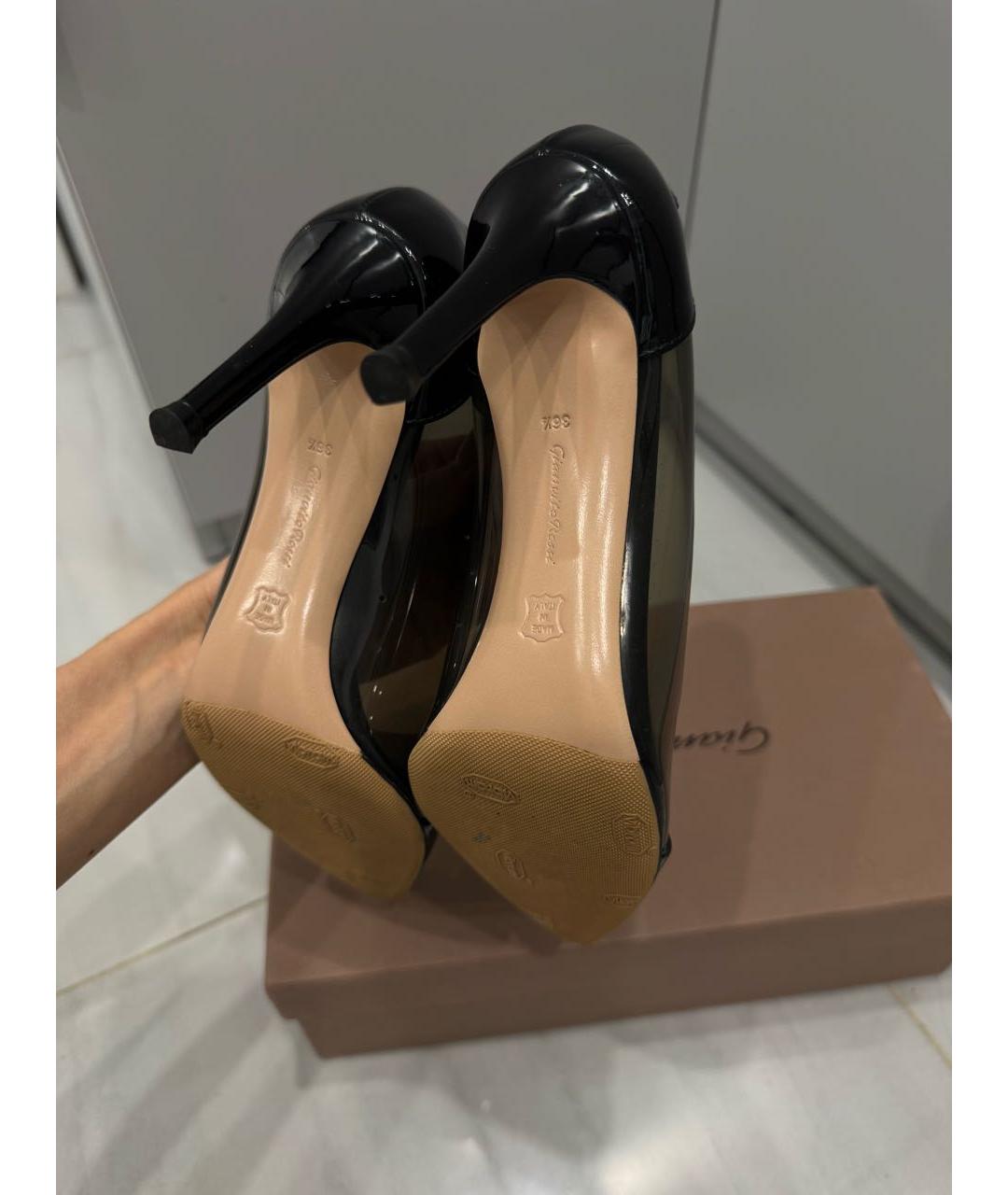 GIANVITO ROSSI Черные кожаные туфли, фото 6