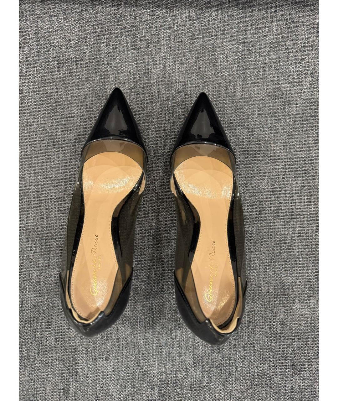 GIANVITO ROSSI Черные кожаные туфли, фото 3