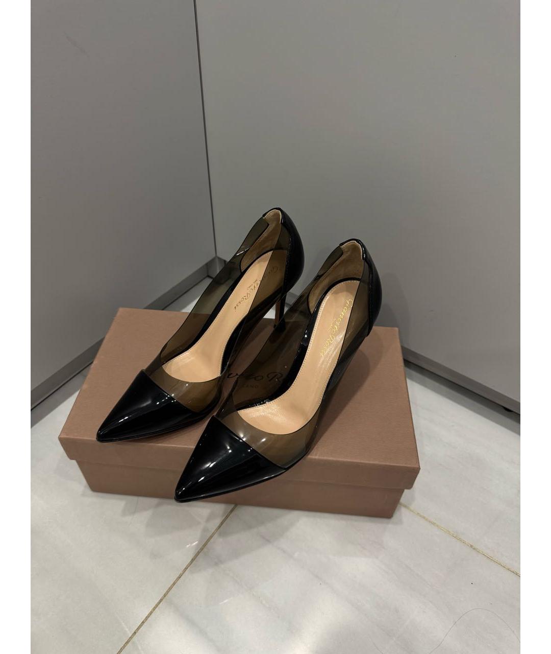GIANVITO ROSSI Черные кожаные туфли, фото 5