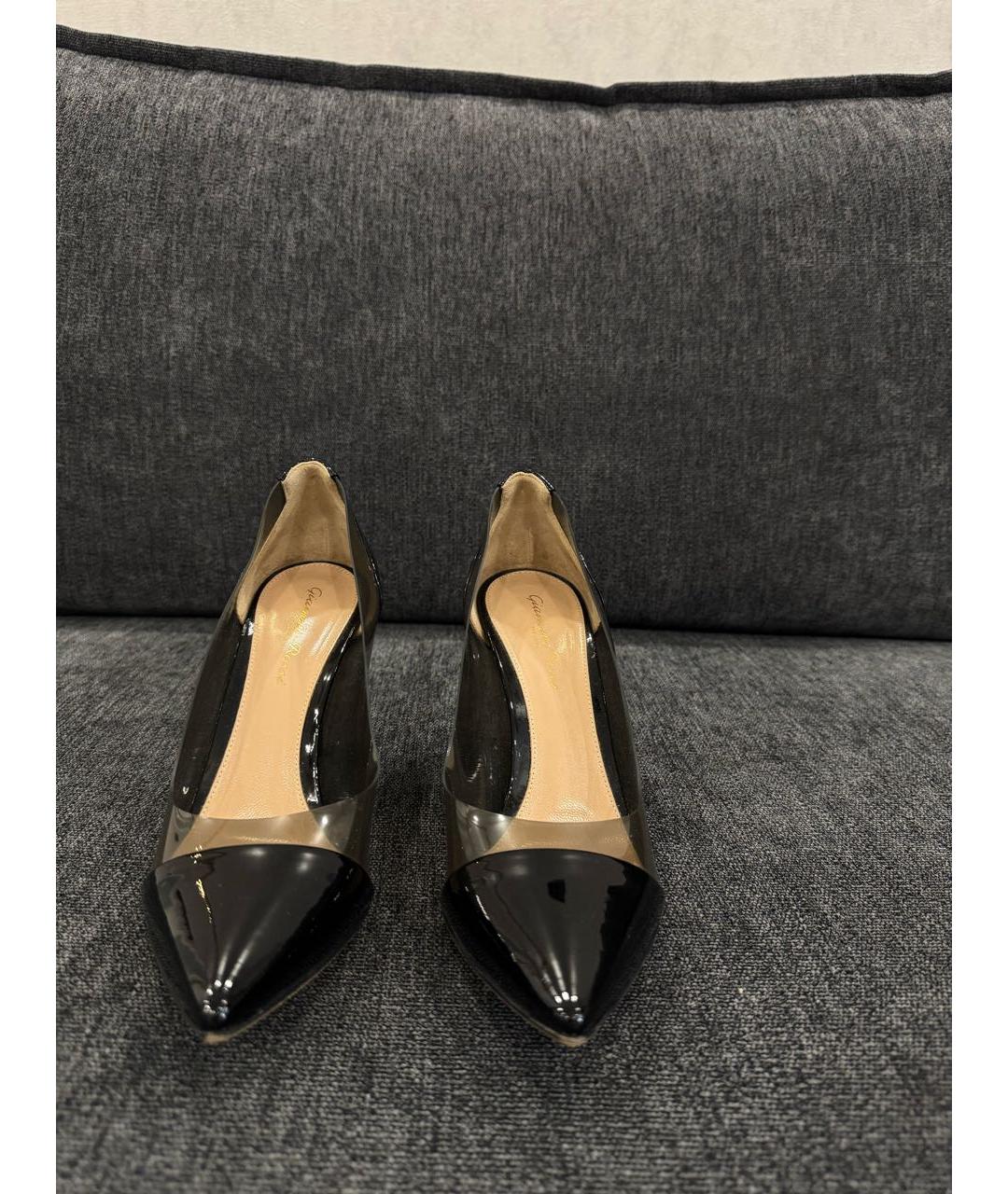 GIANVITO ROSSI Черные кожаные туфли, фото 2