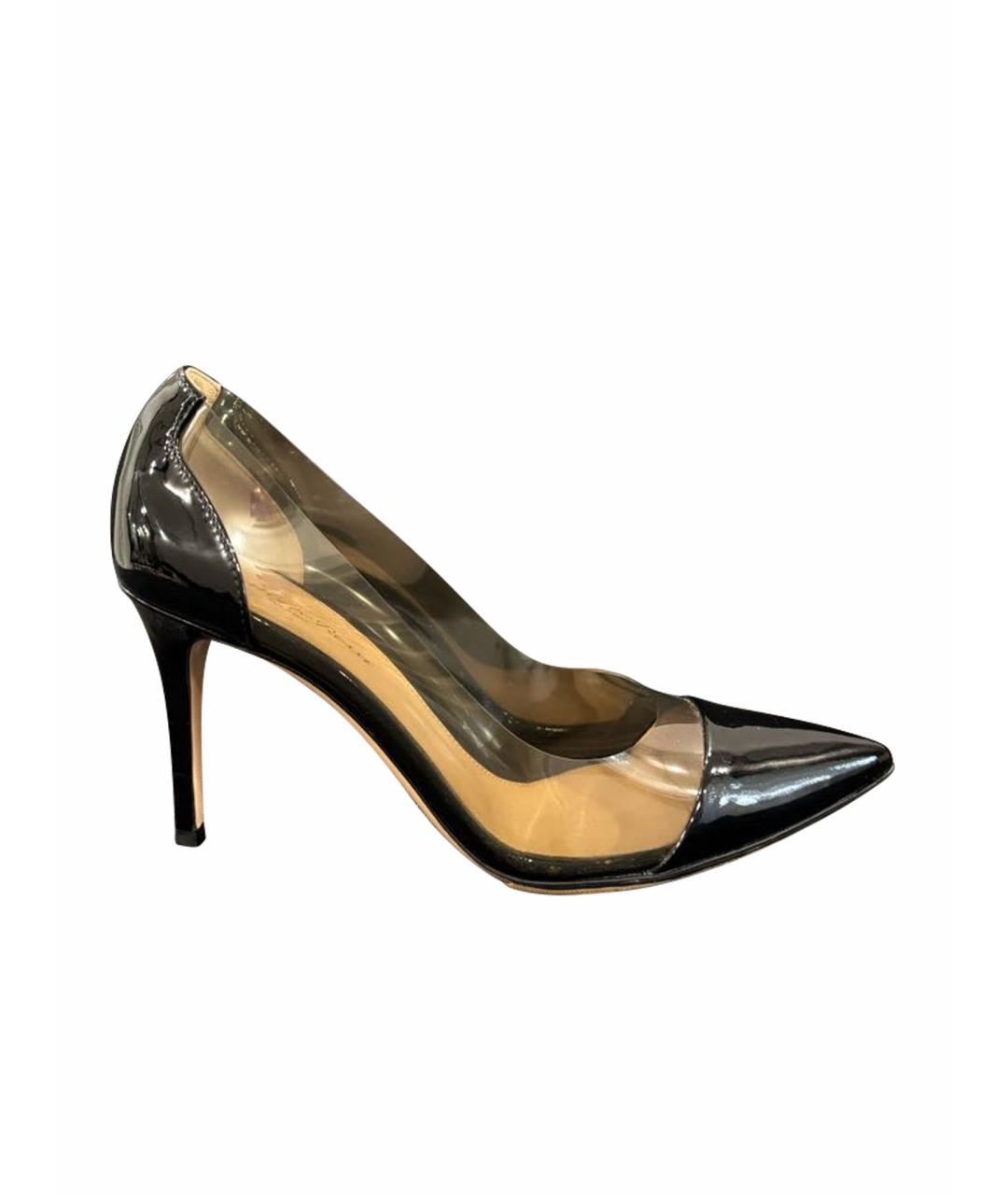 GIANVITO ROSSI Черные кожаные туфли, фото 1