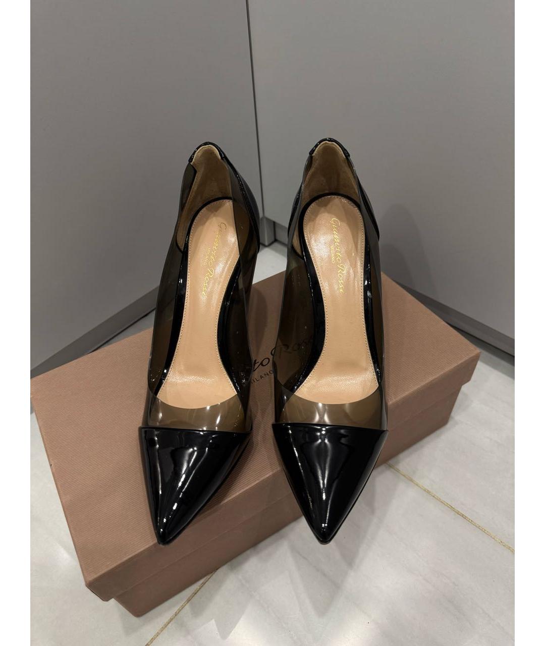 GIANVITO ROSSI Черные кожаные туфли, фото 8