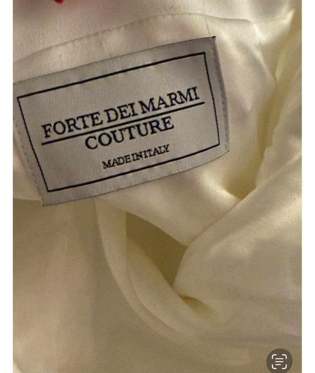 FORTE COUTURE Белое креповое коктейльное платье, фото 4