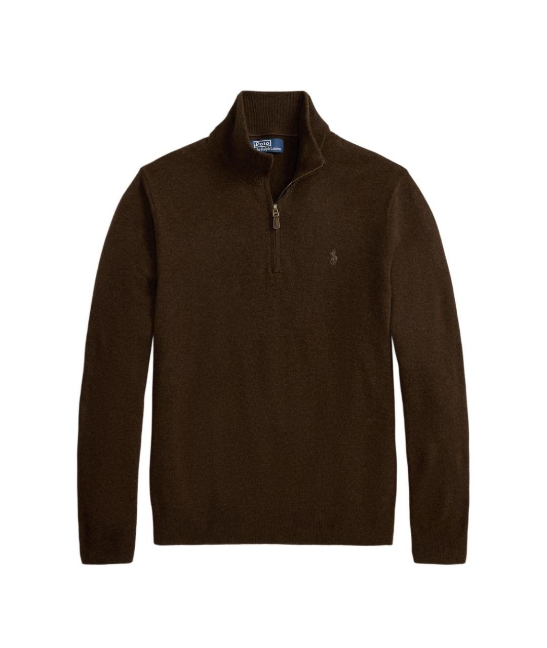 POLO RALPH LAUREN Коричневый джемпер / свитер, фото 1