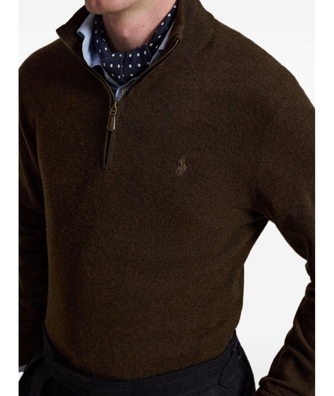 POLO RALPH LAUREN Коричневый джемпер / свитер, фото 5
