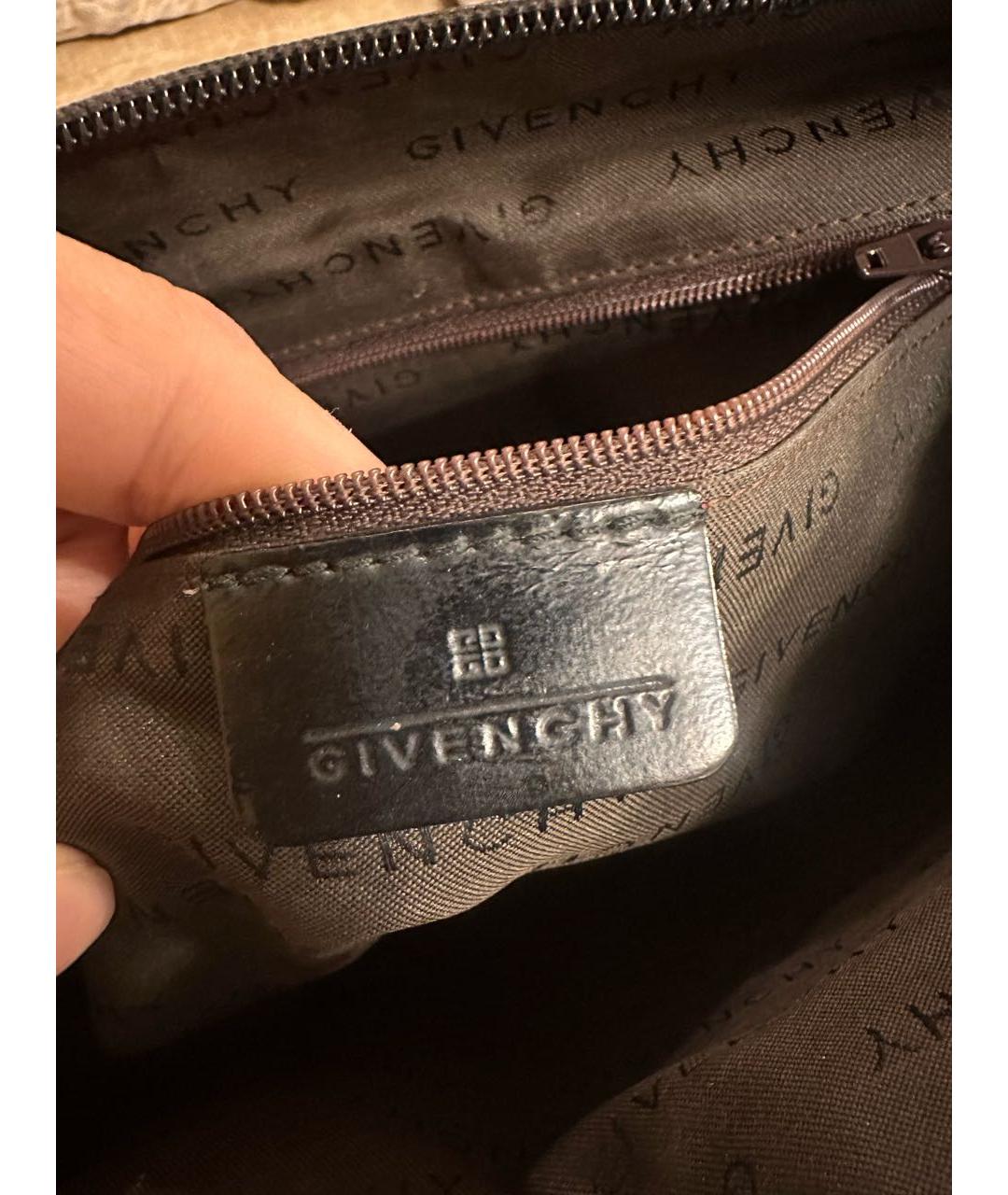GIVENCHY Черная кожаная сумка через плечо, фото 8