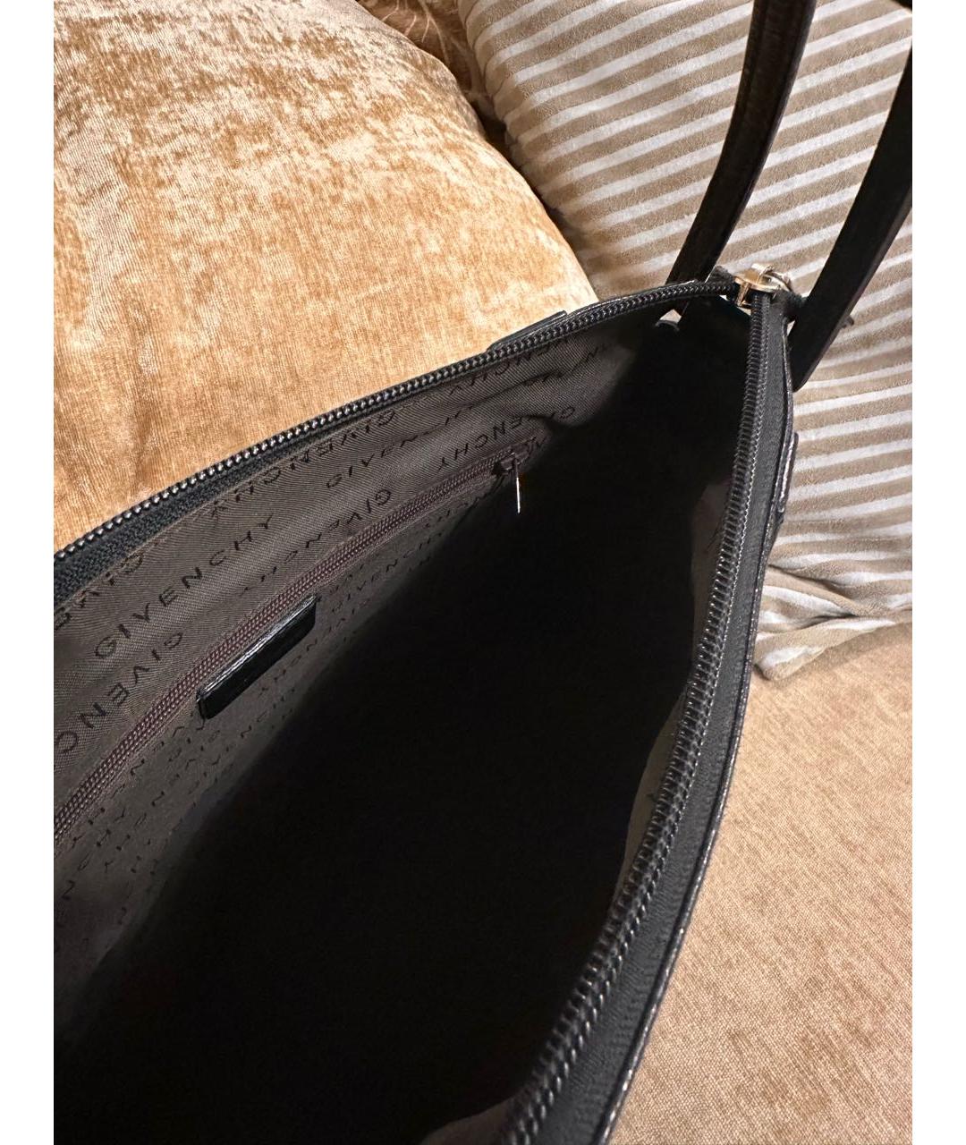 GIVENCHY Черная кожаная сумка через плечо, фото 4