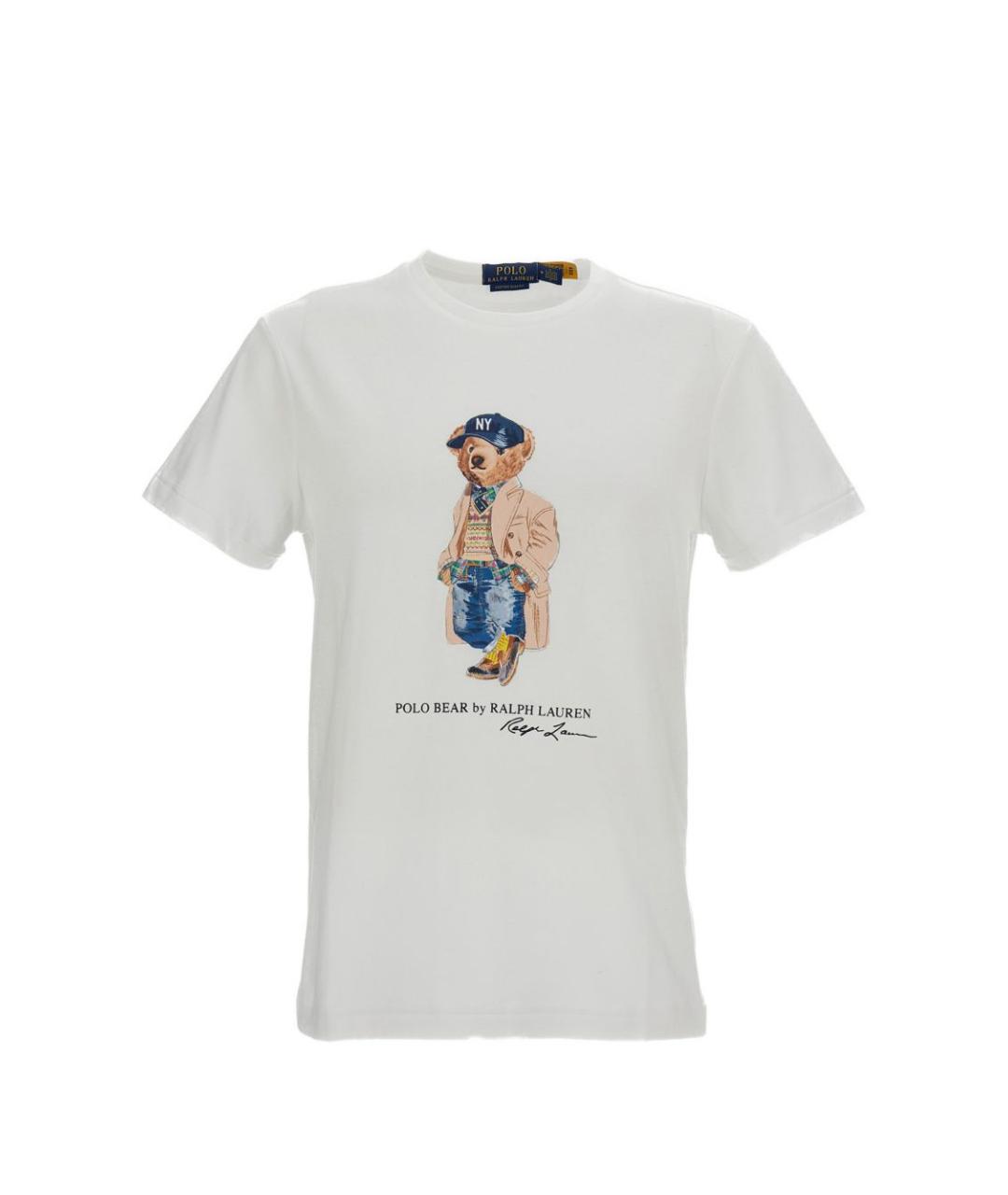 POLO RALPH LAUREN Белая хлопковая футболка, фото 1