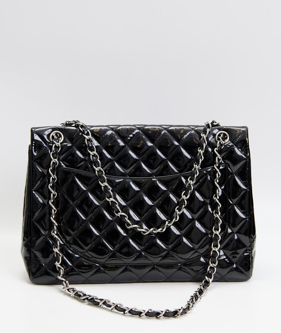 CHANEL Черная кожаная сумка через плечо, фото 4