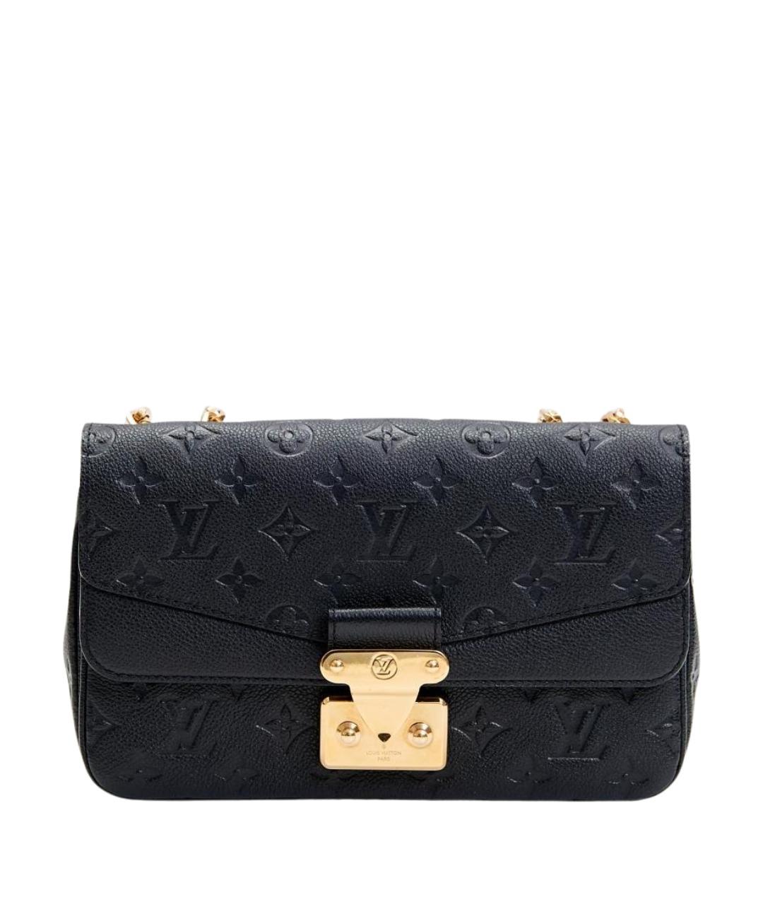LOUIS VUITTON Черная кожаная сумка через плечо, фото 1