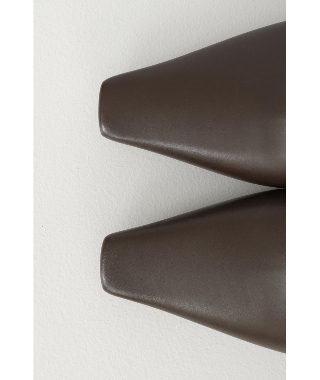 BRUNELLO CUCINELLI Коричневые кожаные ботильоны, фото 5
