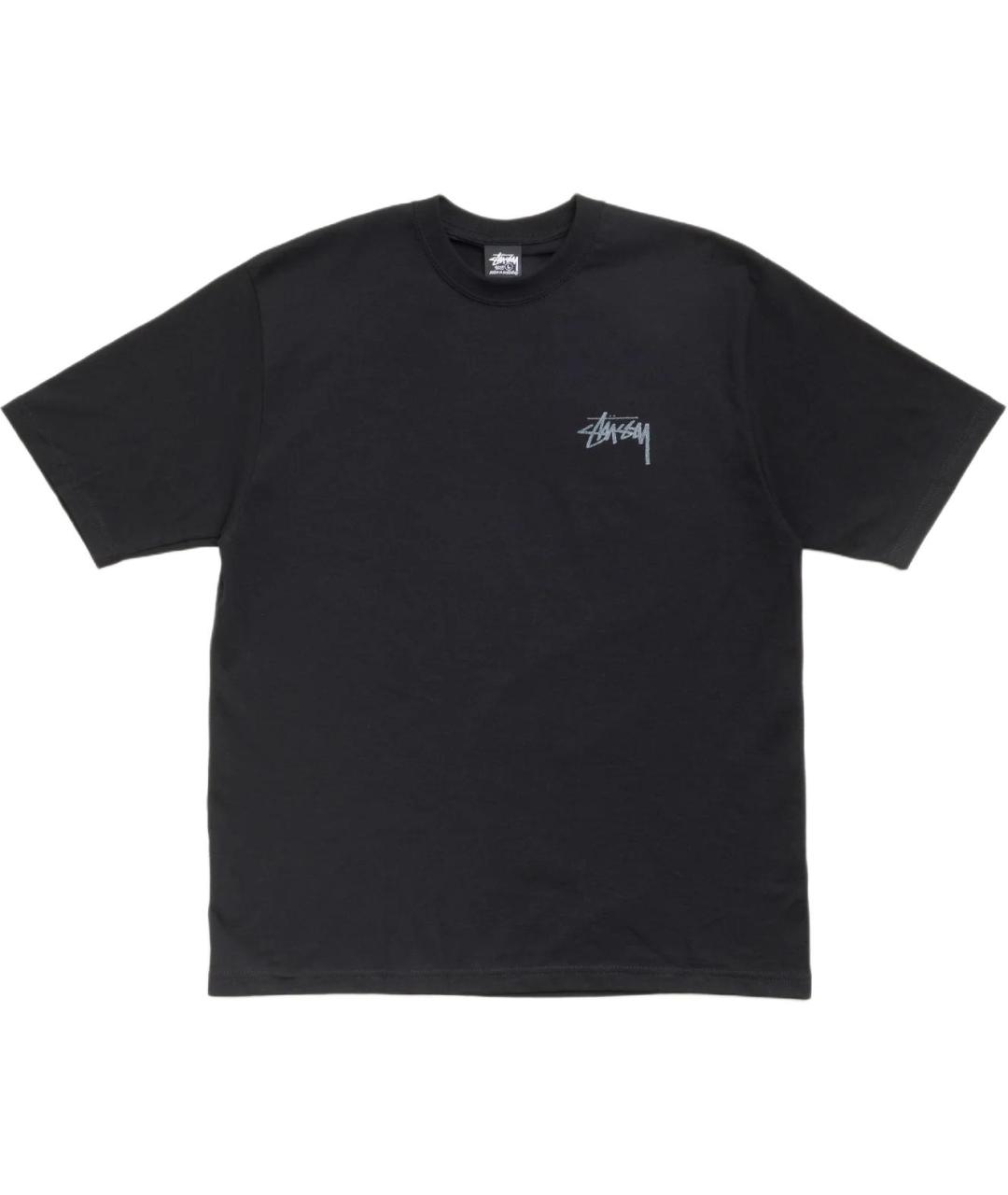 STUSSY Черная футболка, фото 1