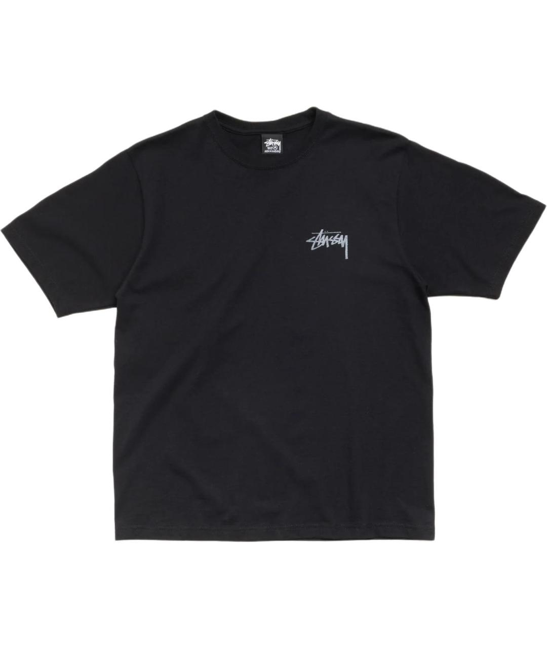 STUSSY Черная футболка, фото 1