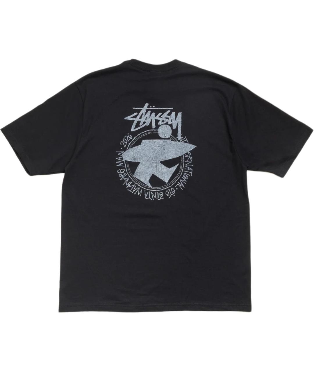 STUSSY Черная футболка, фото 2