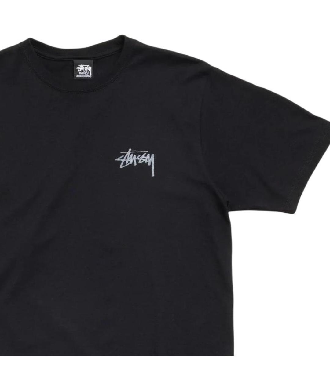 STUSSY Черная футболка, фото 5