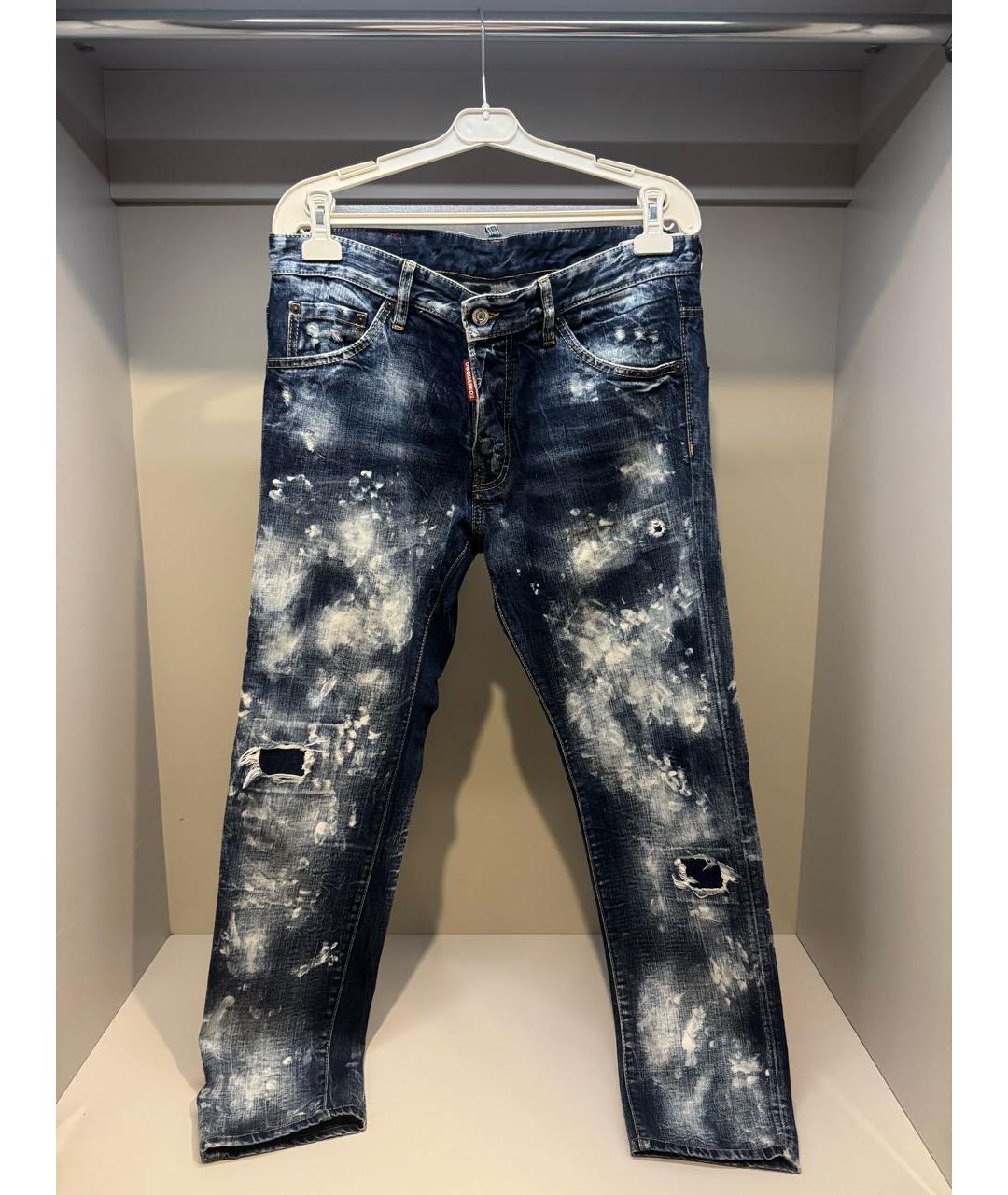 DSQUARED2 Синие хлопковые джинсы скинни, фото 5