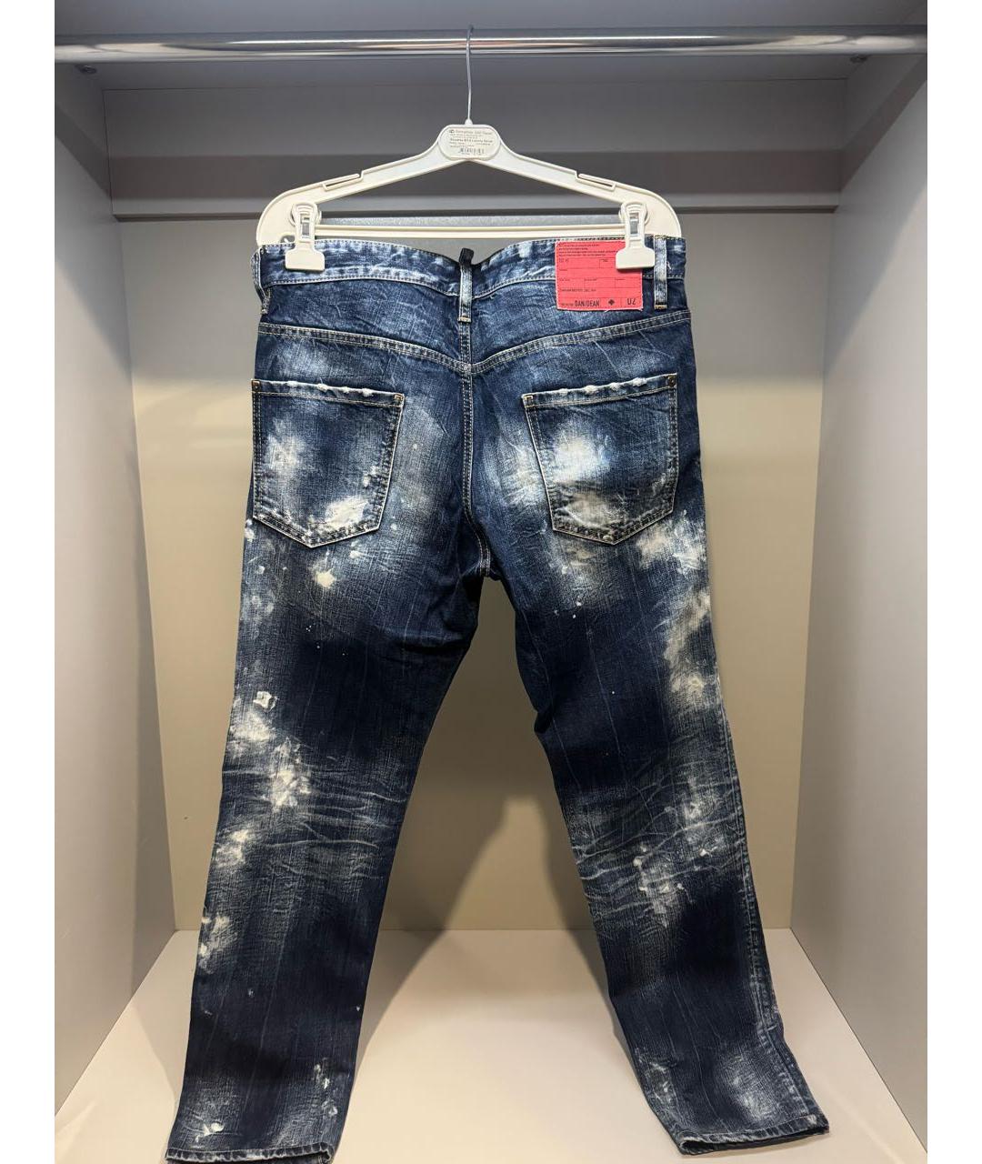 DSQUARED2 Синие хлопковые джинсы скинни, фото 2