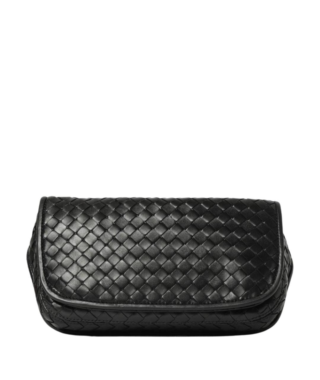 BOTTEGA VENETA Черная кожаная поясная сумка, фото 1