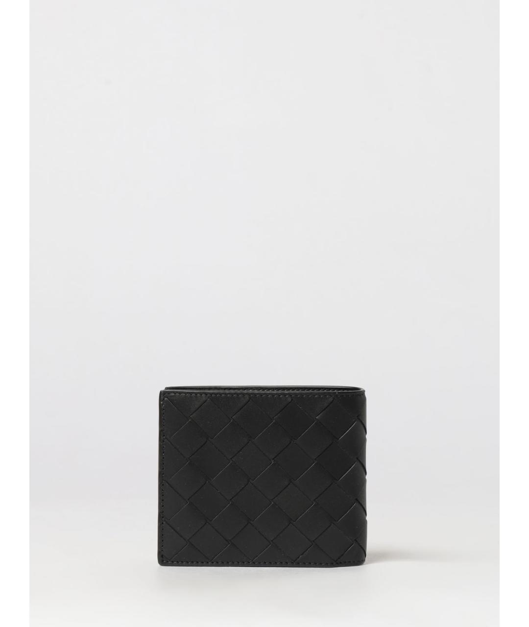 BOTTEGA VENETA Черный кожаный кошелек, фото 3
