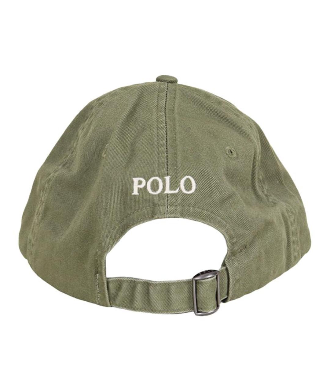 POLO RALPH LAUREN Зеленая хлопковая кепка, фото 3