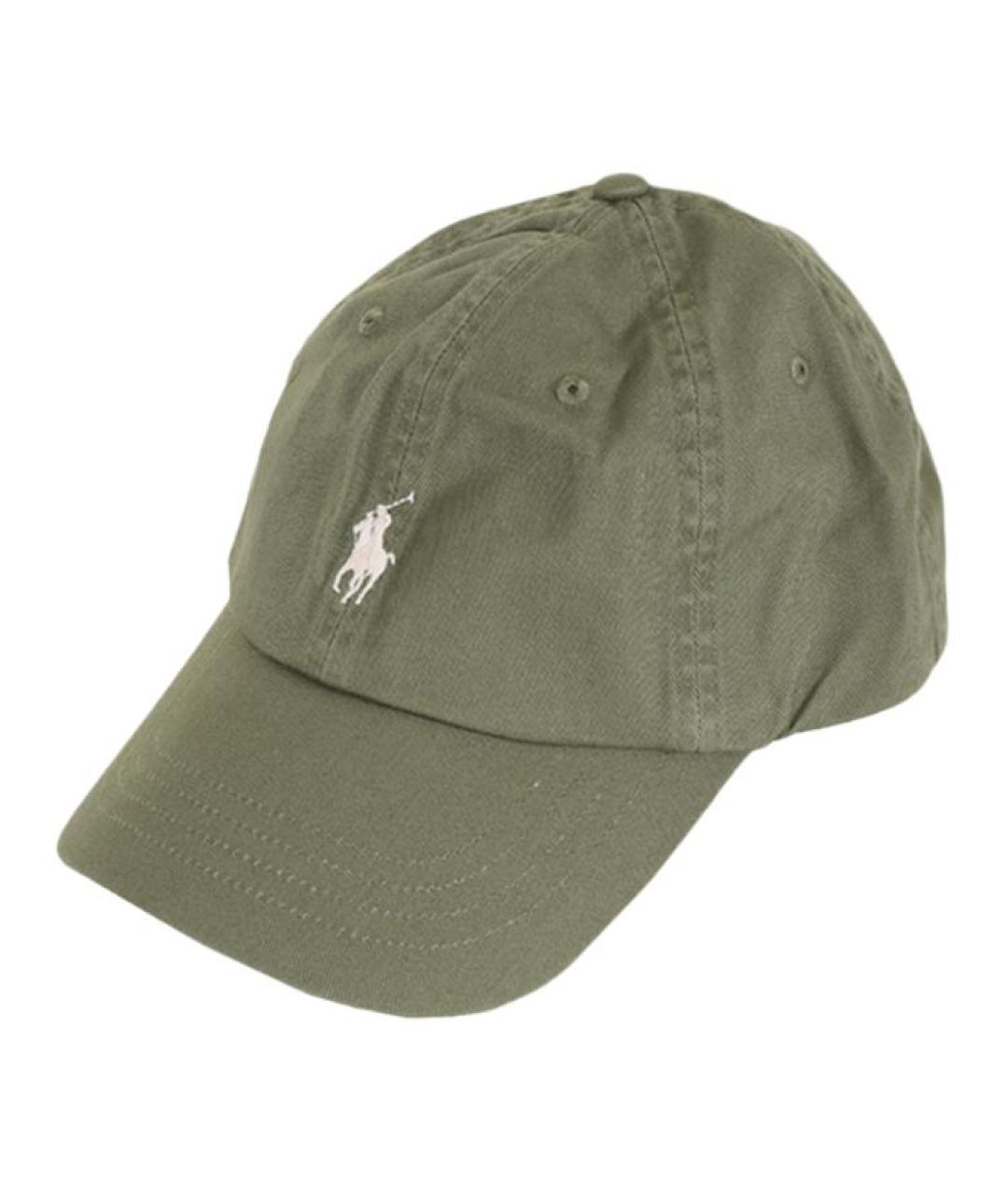 POLO RALPH LAUREN Зеленая хлопковая кепка, фото 1