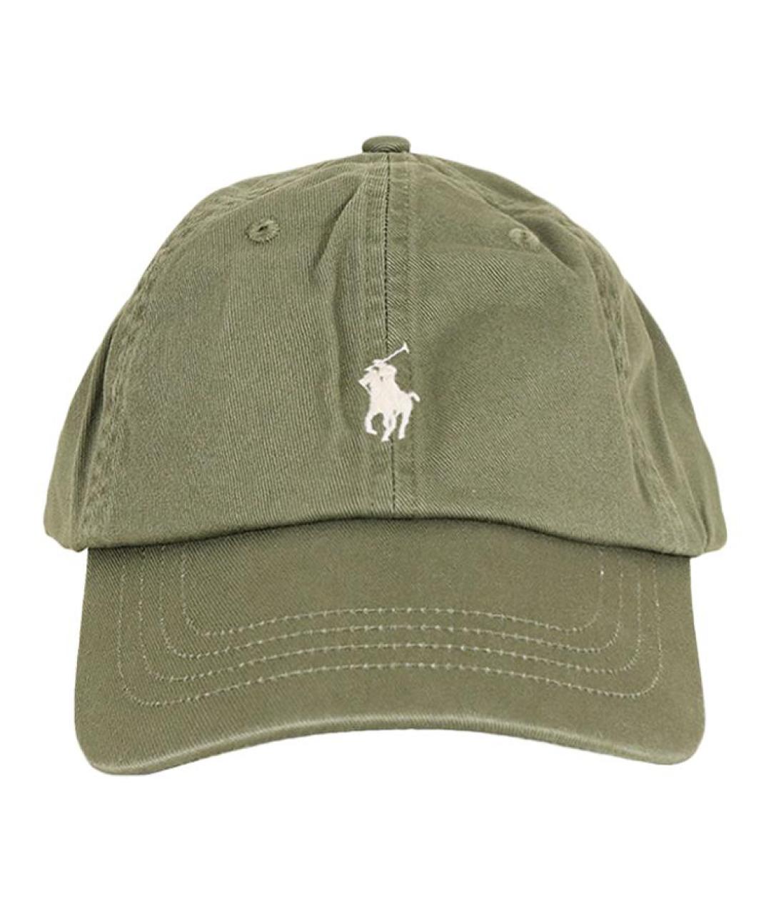 POLO RALPH LAUREN Зеленая хлопковая кепка, фото 2