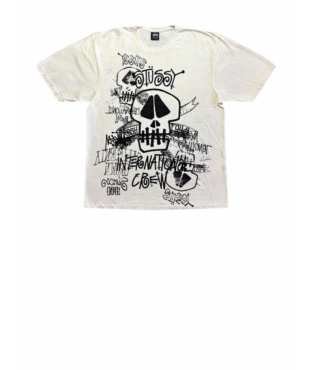 STUSSY Белая хлопковая футболка, фото 1